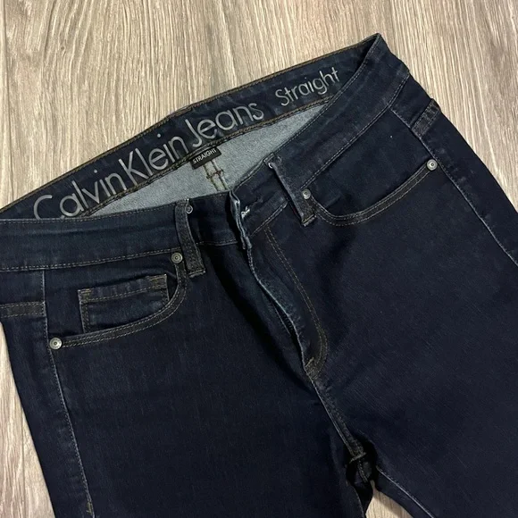 Calvin Klein Jeans Men's Dark Blue Slim Straight - Picture 2 of 3
